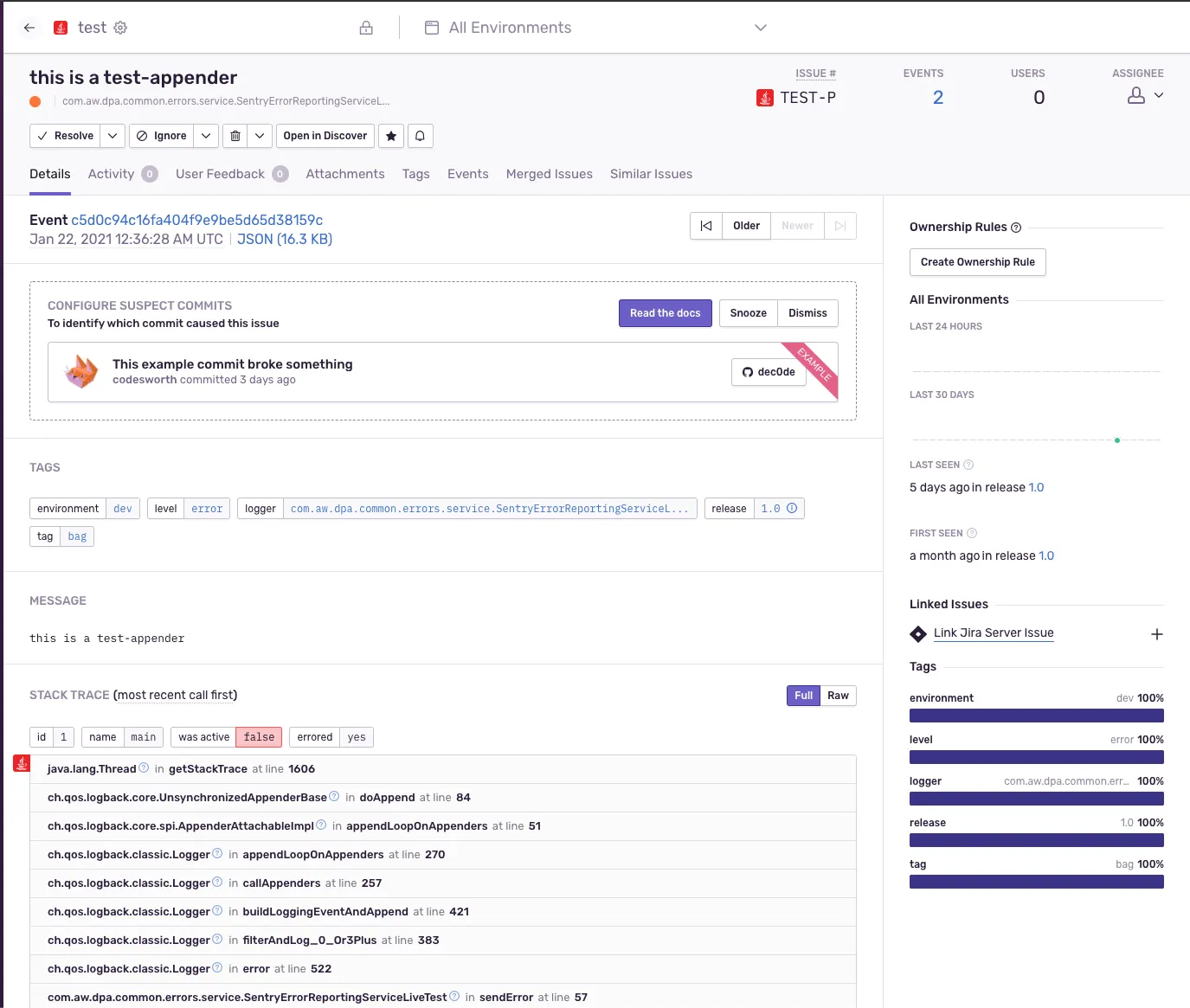 sentry-issue-created-from-logback-integration .webp
